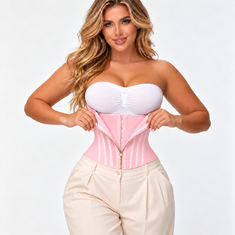 Sculvella Curved Boned Waist Trainer – High Compression Tummy Control Corset