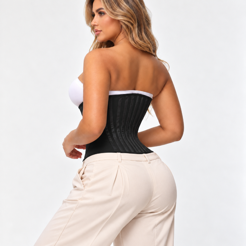 Sculvella Curved Boned Waist Trainer – High Compression Tummy Control Corset